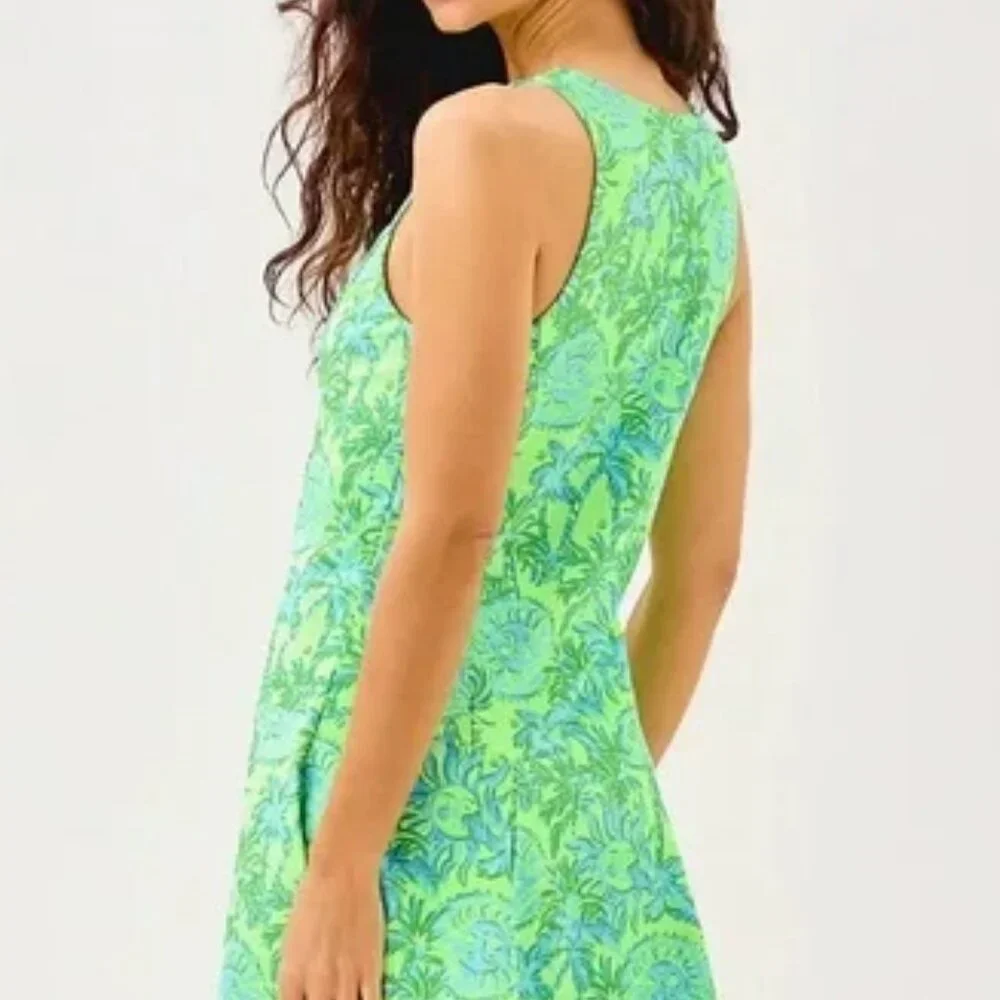 Lilly Pulitzer NWT Westley Active Dress UPF 50+ Cool Mint Catchin Rays - Size XS - Picture 3 of 3